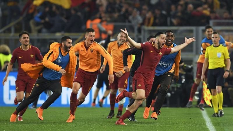 Champions League - Roma vs Barca 3-0