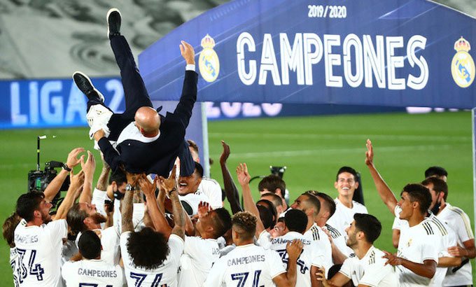 Real Madrid vô địch La Liga mùa bóng 2019/2020