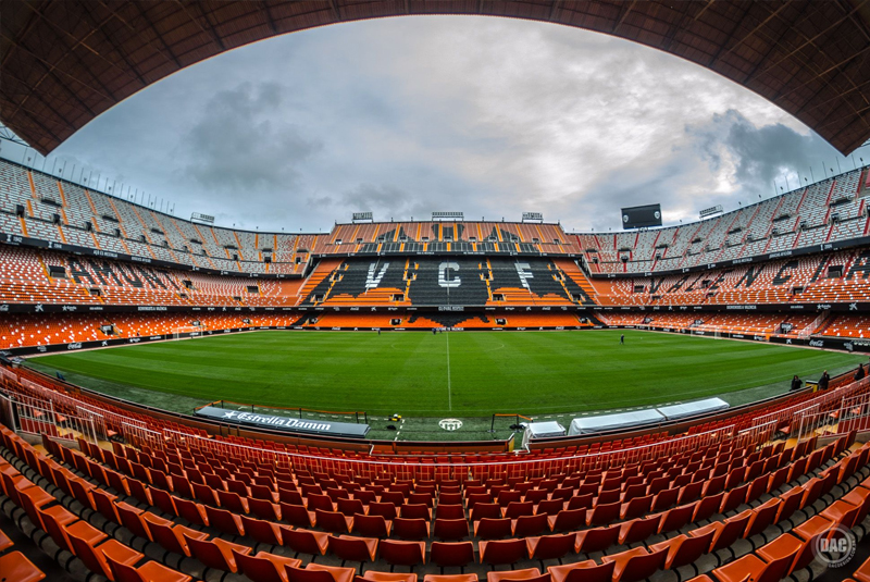 Sân vận động có sức chứa lớn nhất La Liga: Sân Mestalla (Valencia)