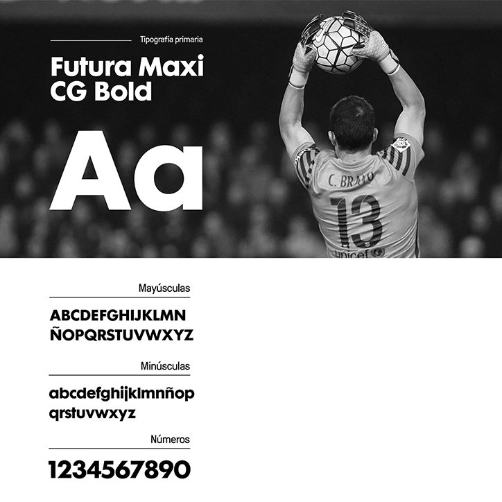 Logo La Liga: Phông chữ chính Futura Maxi được sử dụng trong thiết kế của biểu tượng Laliga