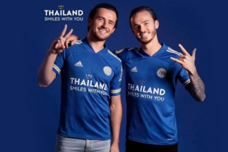 Áo đấu Leicester City 2020/21.