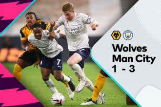 Chiến thắng đã thuộc về đội khách trong cuộc đối đầu giữa Man City vs Wolves