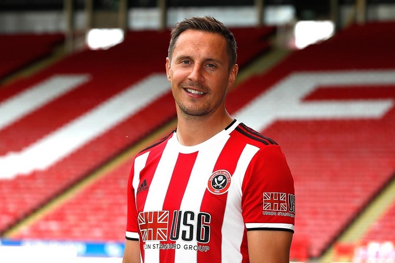 Phil Jagielka trong màu áo Sheffield United