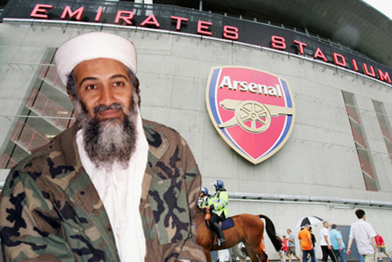 Bin Laden fan Arsenal