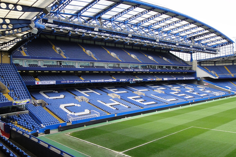 Sân nhà Stamford Bridge của Chelsea là một sân vận động cực kỳ khang trang.