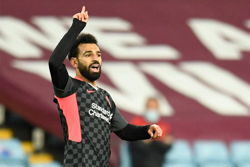 Mohamed Salah là người chơi tốt nhất của The Kop với 2 pha lập công