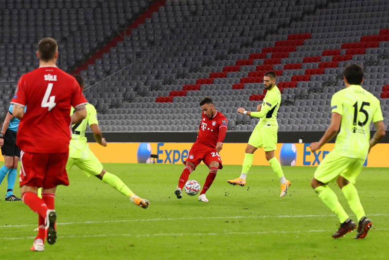 Bayern Munich và Atletico Madrid – Tolisso nâng tỉ số lên 3-0 sau cú sút từ khoảng cách hơn 30m