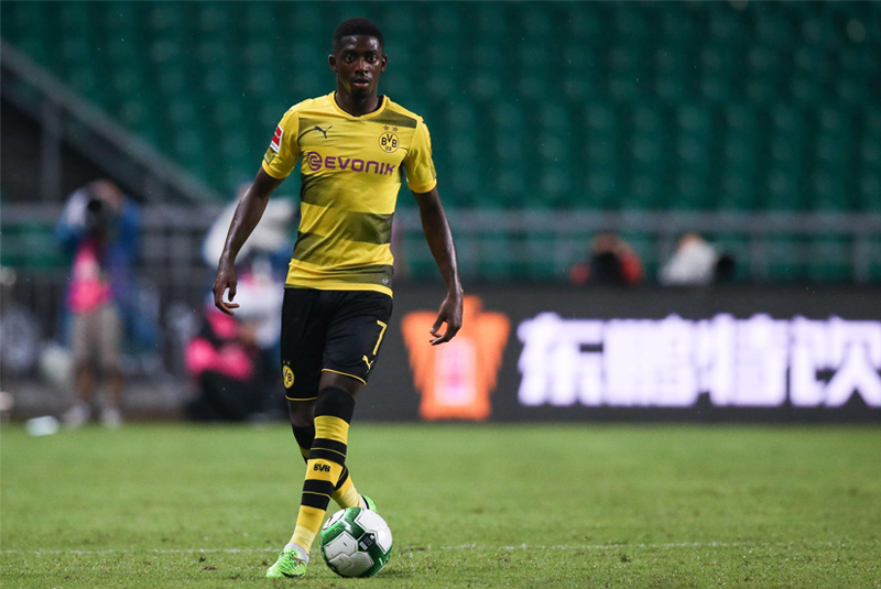 Ousmane Dembele trong màu áo Borussia Dortmund