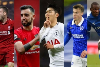 Bruno Fernandes, Son Heung-min, Doucoure