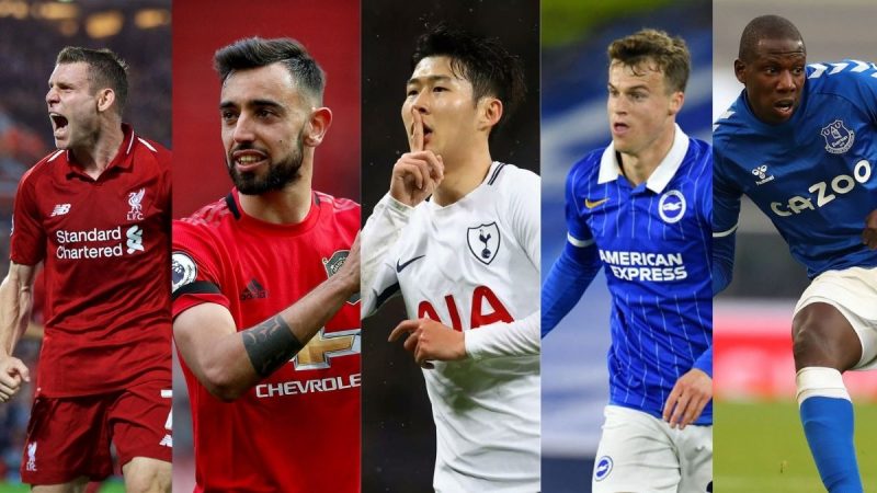 Bruno Fernandes, Son Heung-min, Doucoure