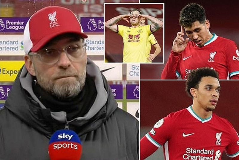 Jurgen Klopp đang bất lực trước tình hình nhân sự của Liverpool