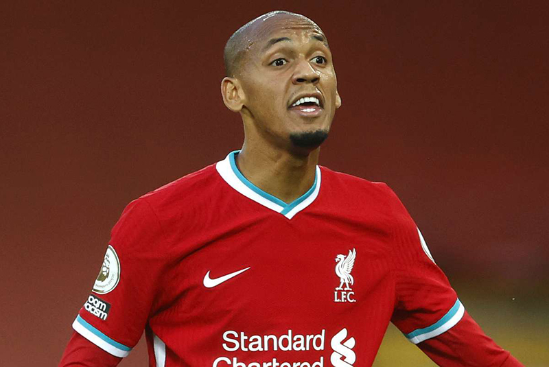 Fabinho chính là thủ lĩnh hàng phòng ngự của Liverpool trận này