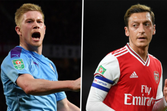 Ozil vẫn xếp trên Bruno, Grealish, De Bruyne về khả năng kiến tạo