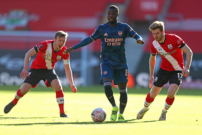 Nicolas Pepe đã có được 3 pha lập công tại Premier League