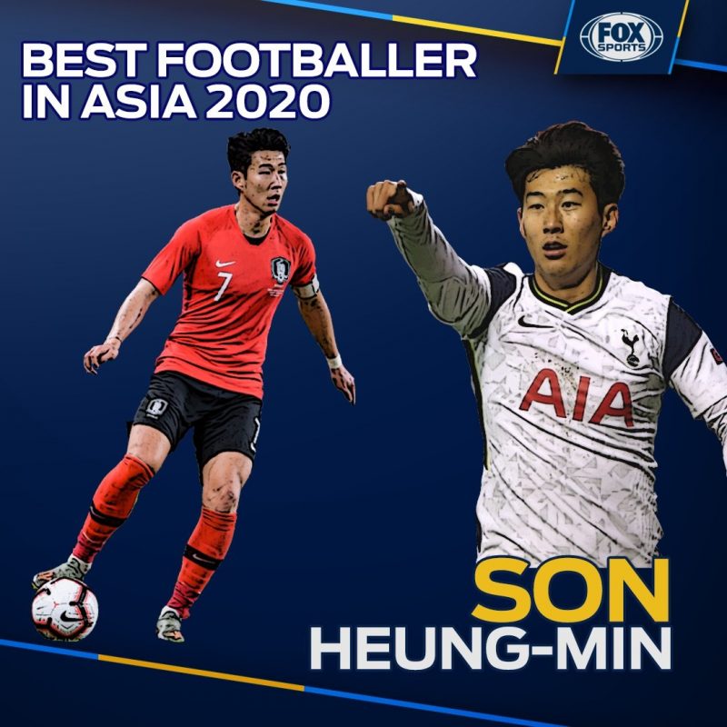 Son Heung-min nhận giải Cầu thủ xuất sắc nhất châu Á 2020