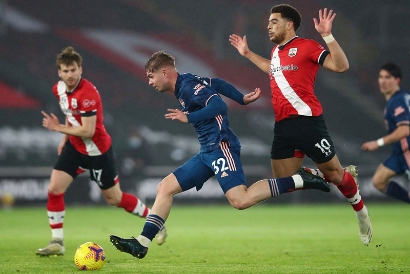 Emile Smith-Rowe đá 11 trận cho Arsenal mùa này và Pháo Thủ chỉ thua đúng 1 trận