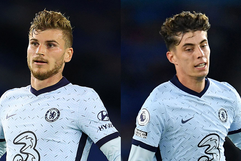 Werner và Havertz đang khiến các CĐV Chelsea rất thất vọng