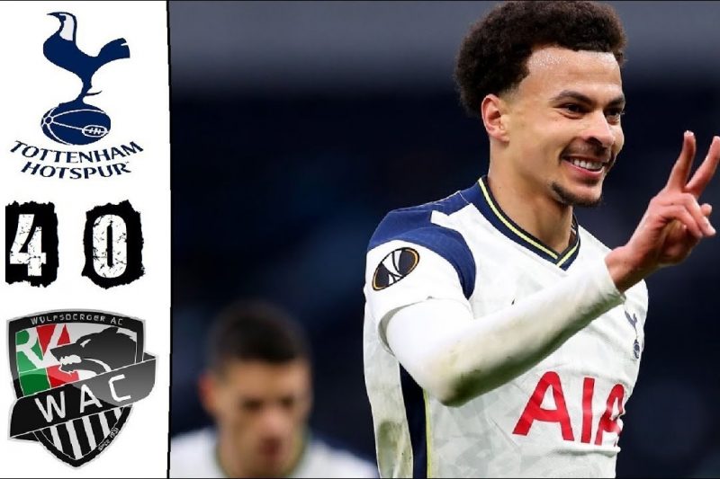 Kết quả Tottenham vs Wolfsberger 4-0 Thethaoso