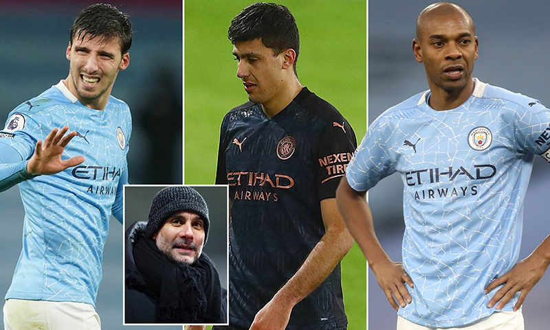 Man City có nguy cơ mất Rodri, Ruben Dias và Fernandinho ở đại chiến với Tottenham