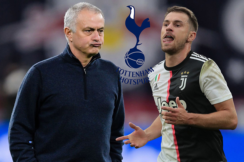 Aaron Ramsey là mục tiêu của HLV Jose Mourinho