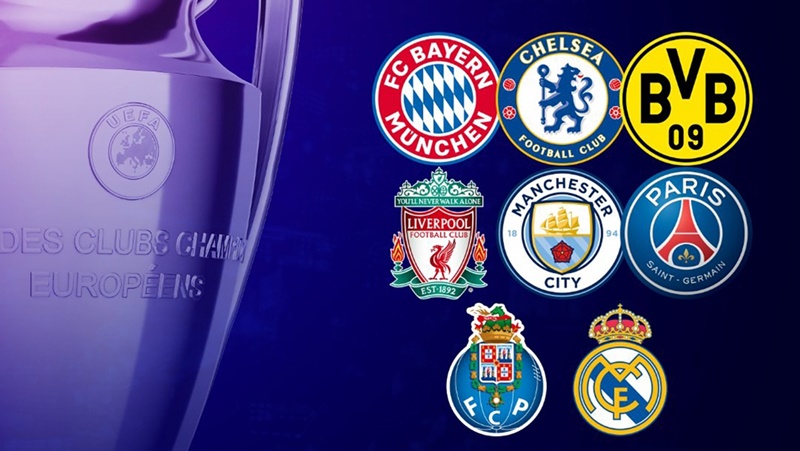 8 đại diện góp mặt tại vòng tứ kết Champions League