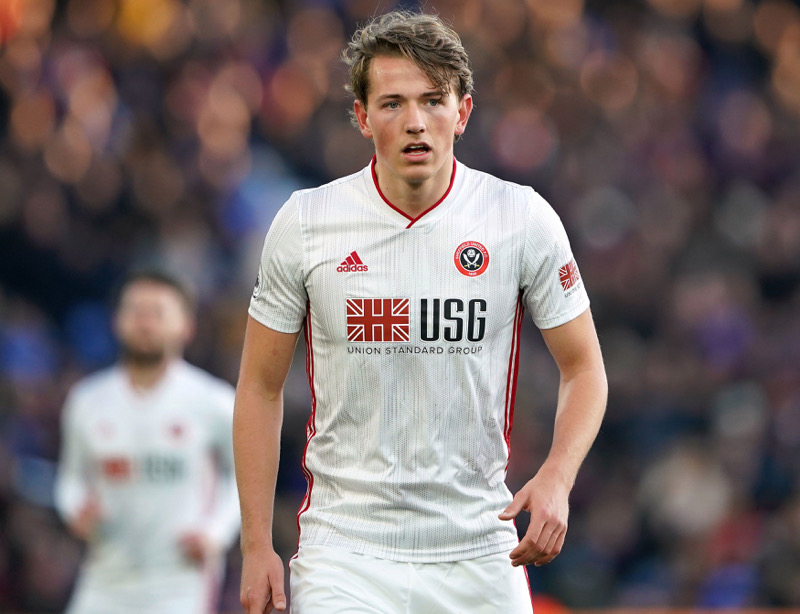 Sander Berge trong màu áo Sheffield United