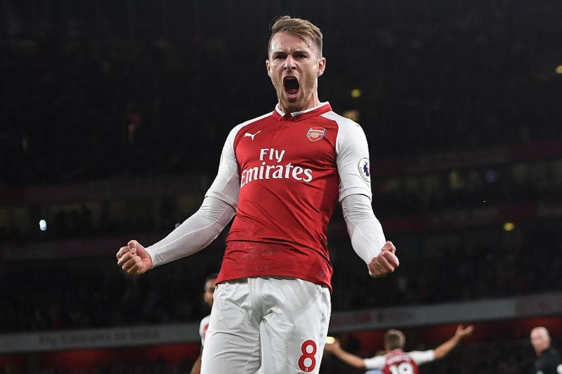 Ramsey từng có nhiều năm tháng chơi bóng trong màu áo Arsenal 