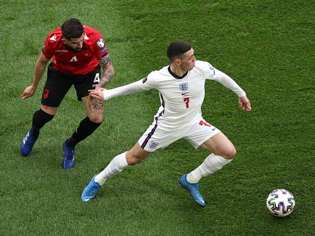 Phil Foden đã có trận đấu rất hay trước Albania