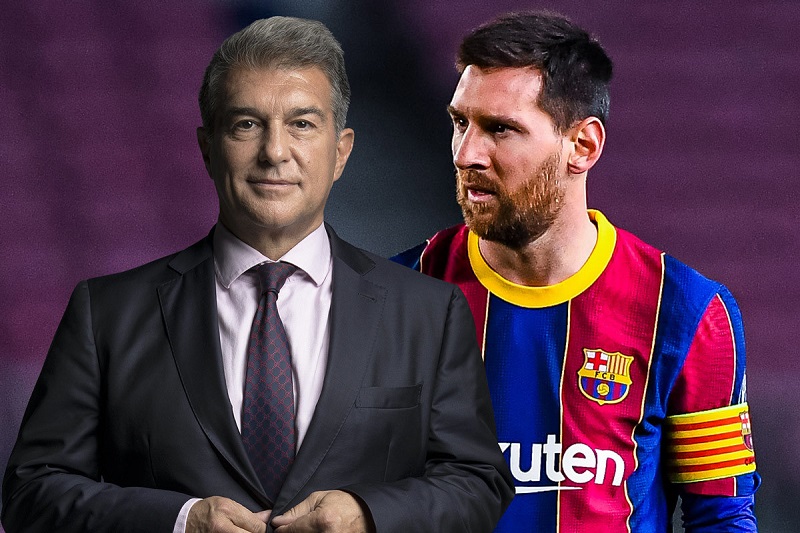 Barcelona được tiếp thêm hy vọng trong việc giữ chân Messi nhờ việc Laporta đắc cử
