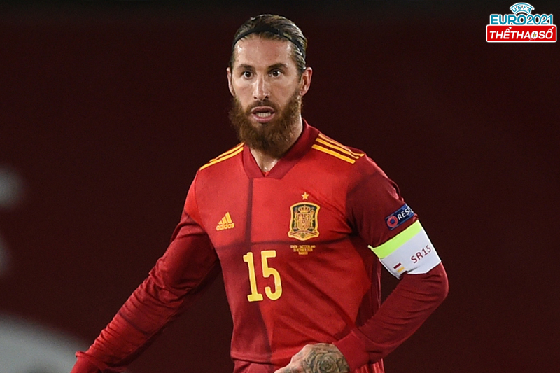 Sergio Ramos sẽ là 1 trong 2 trung vệ của Bò Tót ở EURO 2021