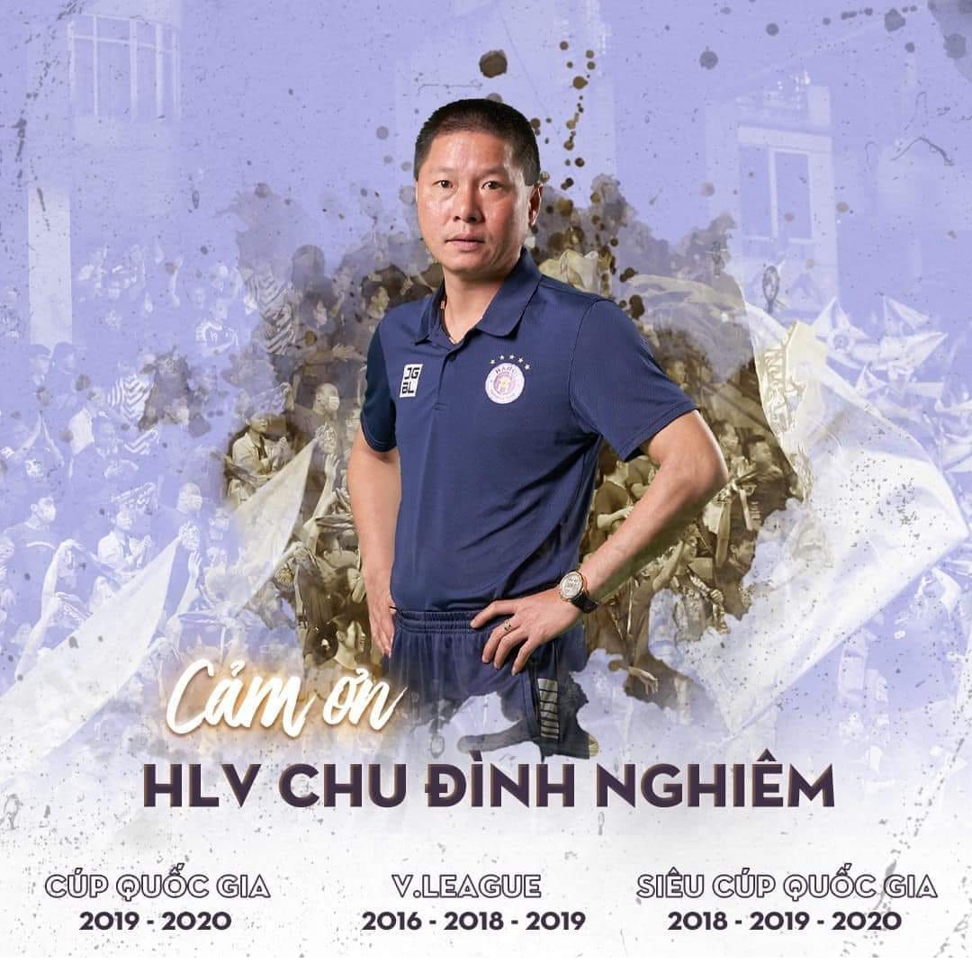 HLV Chu Đình Nghiêm đã chính thức chia tay CLB Hà Nội