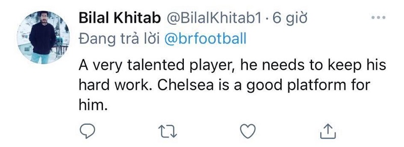 Anh ấy là một cầu thủ giỏi, Pulisic nên duy trì sự chăm chỉ. Chelsea là một đội bóng phù hợp với anh ấy