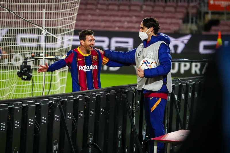 Lionel Messi ăn mừng bàn thắng vào lưới Getafe