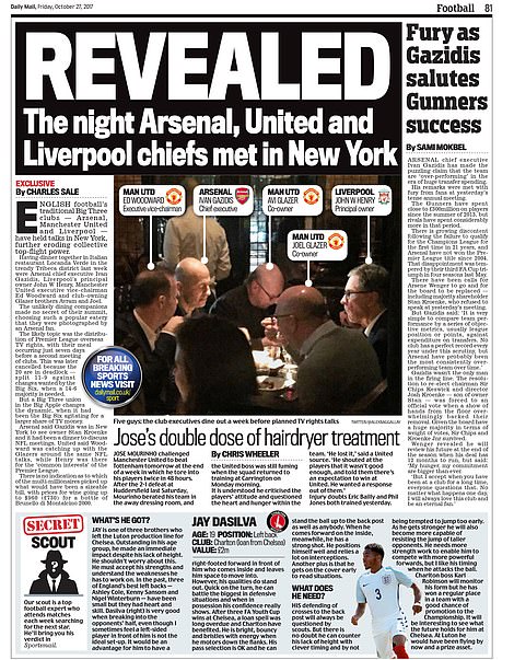 Lãnh đạo MU, Liverpool, Arsenal đã họp nhau "tạo phản" từ năm 2017? | Hình 15