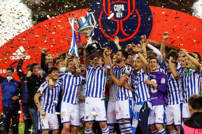 Real Sociedad vừa đăng quang chức vô địch Cúp nhà Vua