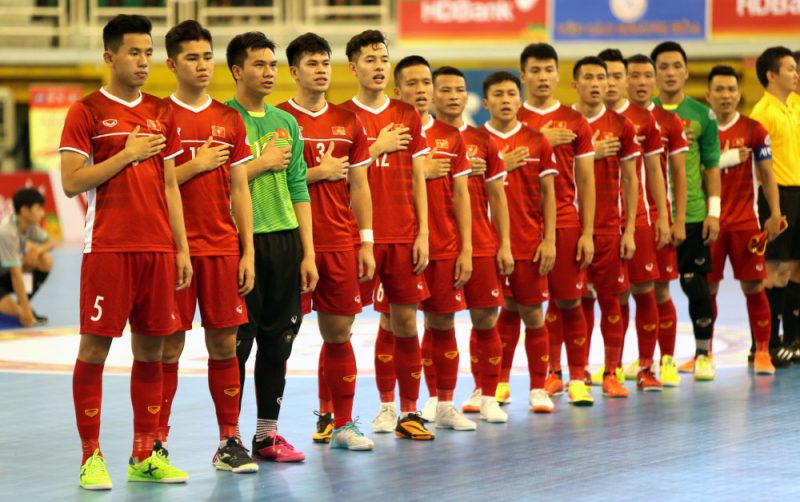 Đội tuyển Futsal Việt Nam tập trung cho trận đấu play-off