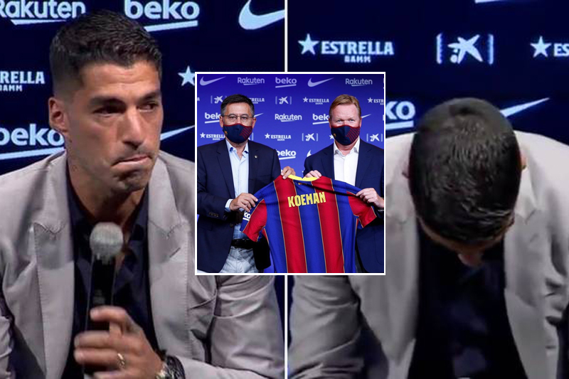 Luis Suarez bị Koeman và Bartomeu đẩy khỏi Barcelona trong nước mắt