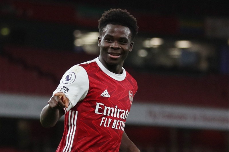 Cầu thủ trẻ hay nhất Ngoại Hạng Anh 2020/2021 - Bukayo Saka là điểm sáng hiếm hoi của Arsenal
