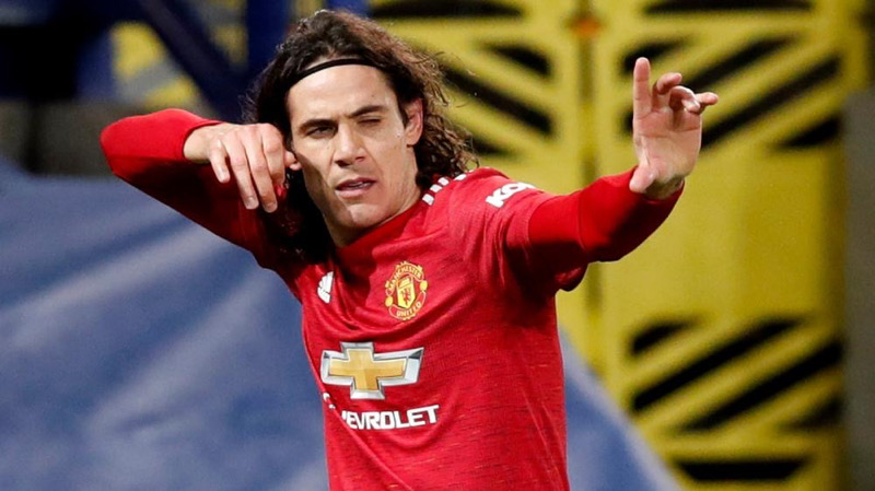 Cavani đang có phong độ cao trong màu áo Man United