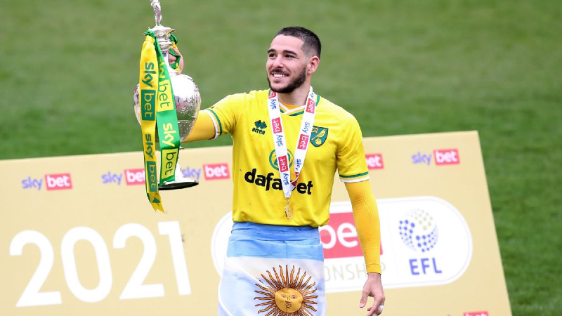 Emiliano Buendia có một mùa giải xuất sắc trong màu áo Norwich City