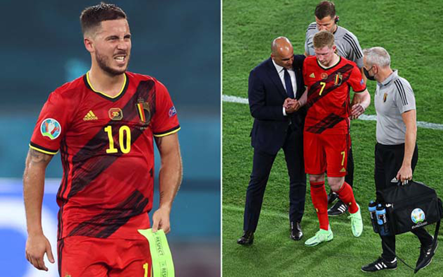 2 cầu thủ chủ lực của ĐT Bỉ đang đứng trước nguy cơ vắng mặt ở trận tứ kết