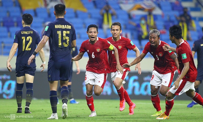 Indonesia xuất sắc cầm hòa Thái Lan sau hai lần bị dẫn trước