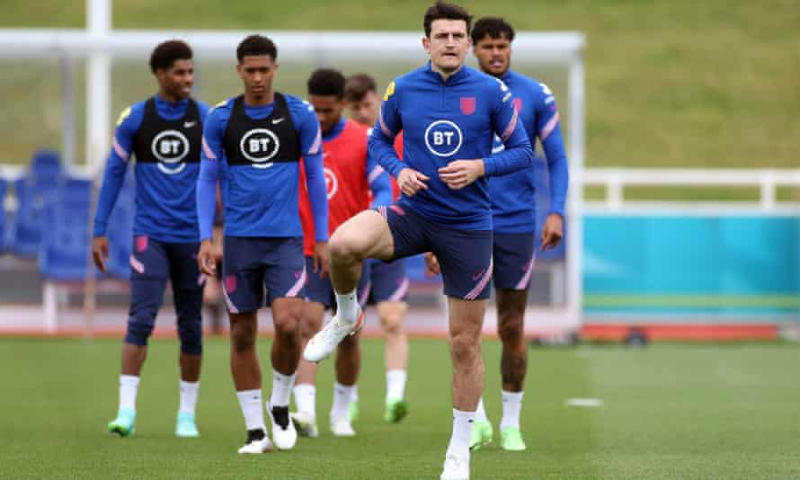 Harry Maguire trong buổi tập mới nhất của tuyển Anh