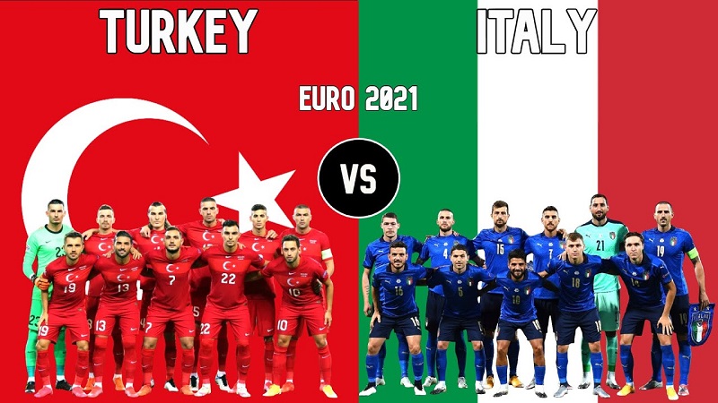 Ngay sau lễ khai mạc, trận đấu đầu tiên của giải đấu sẽ diễn ra giữa hai đội tuyển Italia và Thổ Nhĩ Kỳ