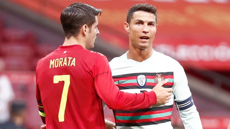 Cả Ronaldo lẫn Morata đều tịt ngòi