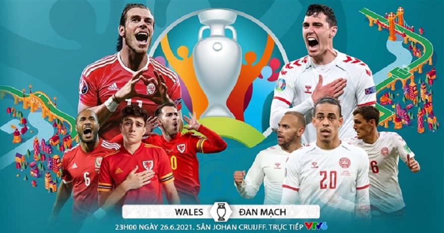 Link trực tiếp EURO 2021 trận Xứ Wales vs Đan Mạch | Hình 1