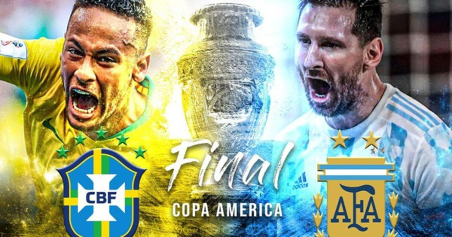 Brazil vs Argentina tại chung kết Copa Ameria 2021