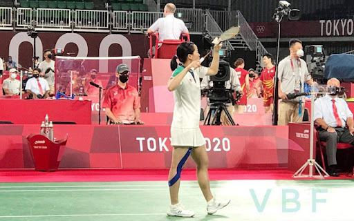 Nguyễn Thùy Linh nói gì khi hạ tay vợt gốc Trung Quốc ở Olympic 2021? | Hình 7