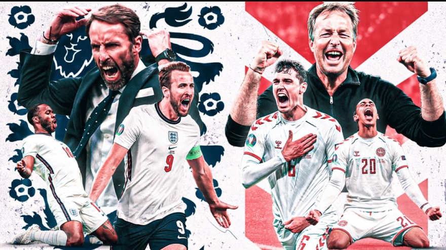 Đội thắng trong trận bán kết giữa Anh vs Đan Mạch sẽ gặp Ý ở chung kết Euro 2021