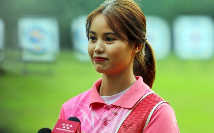 Nữ cung thủ Đỗ Thị Ánh Nguyệt là một trong số các VĐV của đoàn thể thao Việt Nam dự Olympic 2021